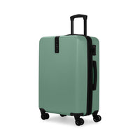 Bugatti Alexandria Collection 26.50" Hardside Spinner Luggage – Iceberg Green-Made of lightweight and resistant Polycarbonate composite and ABS blend