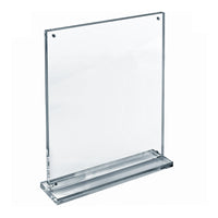 Azar Desktop/Countertop Front Loading Acrylic Card Holder - Clear-Orientation: Portrait/Vertical