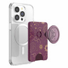 PopSockets PopWallet+ For MagSafe with Adapter Celestial - Mauve- Sleek profile; pocketable