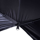 Outsunny 2 Person Pop Up Ice Fishing Tent Shelter with Carry Bag - Black-Comes with 2 built-in side pockets to store small items    