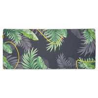 ONEofZERO Large Premium Desk Pad - Anti Slip Rubber Bottom - Lush Jungle Green-Tightly Woven Stitched Edges: For enhanced durability and to reduce fraying over time