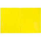 JAM Paper Eco 2-Pocket School Folder - Yellow - 6 Pack-Size: 9.5 x 11.5 inches | Easily fits 8.5" x 11" documents