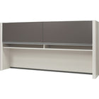 Bestar Connexion Collection Credenza Hutch, Sandstone & Slate-1" commercial-grade work surface resists scratches, stains and burns