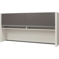 Bestar Connexion Collection Credenza Hutch, Sandstone & Slate-1" commercial-grade work surface resists scratches, stains and burns