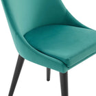Modway Viscount Performance Velvet Dining Chair - Teal-9
