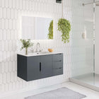 Modway Vitality 36" Bathroom Vanity - Grey/White-MDF and Particleboard Construction