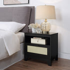 Manhattan Comfort Sheridan Mid-Century Modern TV Stand, Bookcase, Sideboard and End Table - Black - Set of 4-Perfect Collection to Upgrade your Home Style for any Living Room, Bedroom, Dining, and Home Office
