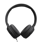 JBL Tune 520C USB-C Hi-Res Wired On-Ear Headphones - Black-Comfort fit and foldable design