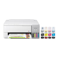 Epson EcoTank ET-1910 Wireless Colour Supertank Printer - White-Epson EcoTank includes enough ink to last up to 3 years. And if you run low, you’ll save up to 90% with replacement ink bottles vs. ink cartridges