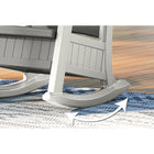 Suncast Rocking Chair with Storage - Dove Grey/Ice Cube-Modern wood grain texture.