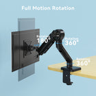 ShoppingAll Heavy Duty Single Monitor Mount for 13-35" Screens - Black-Dimensions: 17.1"L x 7.9"W x 5.5"H