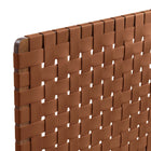Modway Sparta Weave Vegan Leather King Headboard - Walnut Brown-Assembly Required