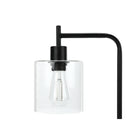 Monarch Specialties 20" H Table Lamp - Black Metal / Glass Shade-Minor assembly is required with illustrated instructions included. made with durable materials and backed with 2-year limited warranty against manufacturer's defects for your satisfaction