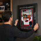 Frameworth Frederik Andersen 16" H x 20" W Replica Signature Frame Carolina Hurricanes 2026 Stanley Cup Champions - Officially Licensed NHL/NHLPA-Product-type accurate build: Clear protective front helps preserve the printed display while keeping the framed artwork ready for everyday wall display