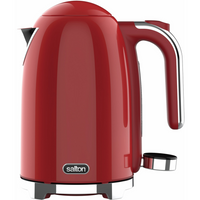 Salton NuRetro Digital 1.7 L Kettle - Space Cherry-1.7L/ 7-Cup capacity, perfect for multiple servings or filling a French press in one boil. 