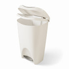 Umbra Brim Step Can - 50L - Sand-Suitable for residential or commercial spaces: brim is sleek enough for your kitchen but durable enough for commercial use