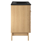 Modway Render 36" Bathroom Vanity - Oak/Black-Soft-Close Doors