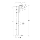 Monarch Specialties 65" H Contemporary Floor Lamp - Black Metal / Nickel Shade-With minimal assembly needed, this decorative floor lamp uses a 100W bulb (not included) with a handy on/off foot switch to help illuminate a dim space and create some ambiance