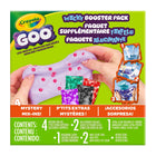 Crayola DIY Goo Wacky Booster Pack-CRAYOLA DIY GOO KIT: Includes 2 Crayola Goo powder pouches, 4 mystery mix-ins, 1 ultra-clean washable marker, 2 storage cans, 1 measuring scoop & instructions