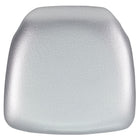 Flash Furniture Hard Silver Vinyl Chiavari Chair Cushion-Firm Chair Cushion