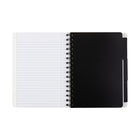 Cambridge Tabbed Notebook - 8" x 6" - Black-70 gsm ruled fill