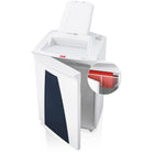 HSM Securio AF500C Cross-cut Shredder with Automatic Paper Feed, 500 auto/121.7 manual Capacity-Lock-and-Go function protects the inserted paper stack against unauthorized access