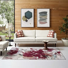 Modway Blume Abstract Floral Area Rug - 4 ft W x 6 ft L - Multicolored-Protect Floors From Traffic/Furniture