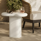 Modway Elowen Outdoor Side Table - White-Indoor And Outdoor Use