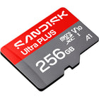 Sandisk 256GB Ultra PLUS MicroSD UHS-I Card-MicroSDXC form factor for modern portable electronics