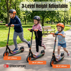 Gyrocopters Flash KidZ Electric Scooter for Kids - Speed 19 kmph - Range 11 km - LED Lights - Orange-Dual Braking System to Navigate with Confidence 