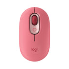 Logitech POP Wireless Mouse - Heartbreaker-Deep feels: Neon corals meet crushed raspberry colors on a mouse designed for the ones who care the most, allowing you to change the game with POP Silent Mouse in Heartbreaker