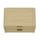 Manhattan Comfort Grace 28" Modern Nightstand 2-Piece Set - Natural Oak/Gold-17" L x 28" W x 20" H