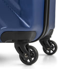 Swiss Mobility 3-Piece ABS Hardside Luggage Set - ABS - Blue-Dimensions (without wheels) -Carry-on: 14.5 W x 19 H x 7.5 D in, Medium: 17 W x 23.2 H x 10.2 D in, Large: 19 W x 27.2 H x 12.2 D in