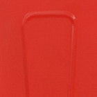 Flash Furniture 31.5'' Square Red Metal Indoor-Outdoor Table Set with 4 Stack Chairs (ET-CT002-4-30-RED-GG)-Warranty: 5 Year Limited (non moving metal parts), 2 years on moving parts (details with product)