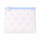 Merangue Frosted Flat Pouch - Bow-Frosted Pencil pouch