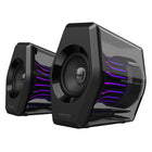 Hecate G2000 Pro 2.0 RGB BT Virtual 7.1 Surround Sound Gaming Speakers with 64W Peak Power and TempoFlow Light - Black-64W of total output power in a compact design, delivering an expansive soundstage. Despite its small size, it supports up to 64W output power, creating a vast sound field. Paired with a 2.0 architecture for left and right channels, it builds a deep, immersive soundstage, offering the freedom to fully extend the sound and effortlessly present grand, cinematic moments from Triple-A games