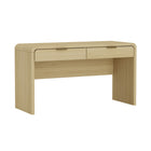 Manhattan Comfort Grace 54" Modern Desk - Natural Oak and Gold-Option to Use as and Entryway or Sideboard. Can Fit Up to 50" TV