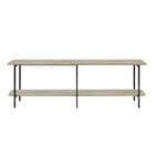 Manhattan Comfort Celine 70.87" Modern Console Table - Grey-Modern Contemporary Low Console Perfect For Living Room and Home Office Usage
