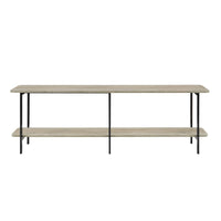 Manhattan Comfort Celine 70.87" Modern Console Table - Grey-Modern Contemporary Low Console Perfect For Living Room and Home Office Usage