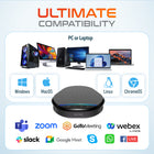 Delton C3900 Noise-Reducing USB Conference Speakerphone - Black-Adaptive chipset eliminates distortion even at maximum volume and makes the powerful 5W speaker perfect for your conference room or office