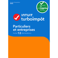 TurboTax Home & Businesses 2025 - 12 Returns - French - Windows [Digital Download]-Designed for the income of individuals and self-employed workers