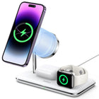 UGREEN 3-in-1 MagSafe Wireless Charger-Certified charging safety: The officially certified 3-in-1 wireless charger can fast charge your devices while providing reliable security protection. With multi-functional intelligent protection technology, such as over-current protection, over-voltage protection, over-temperature protection, and short-circuit protection, this UGREEN charging dock can offer you a whole new and joyful charging experience.
