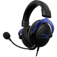 HP HyperX Cloud Gaming Headset - Black-Blue-Padded memory foam ear cushions provide award-winning comfort for marathon gaming sessions