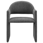 Modway Talia Upholstered Fabric Dining Armchair - Charcoal-8