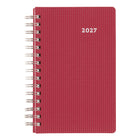 Brownline 2027 DuraFlex Daily Planner with Textured 2-Piece Poly Cover - 8" x 5" - Assorted-Twin-wire binding with textured two-piece poly cover
