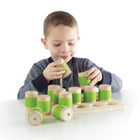 Guidecraft Weight Cylinders -Set includes 12 weight cylinders and a storage tray