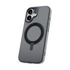 TUFF8 Glide360 Mag Case for iPhone 17 - Smoke Black-360° Rotating Stand: Built-in stand that rotates to multiple angles for hands-free phone use