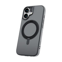 TUFF8 Glide360 Mag Case for iPhone 17 - Smoke Black-360° Rotating Stand: Built-in stand that rotates to multiple angles for hands-free phone use