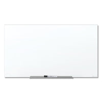Quartet InvisaMount Anti-Glare Magnetic Glass Dry-Erase Board - 6' x 4' - White Surface - Frameless-Elevate your space with a glass board that appears to float on the wall