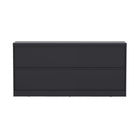 Manhattan Comfort Griffin 62" Modern 4-Door Sideboard - Onyx-30 Day Limited Manufacturer's Warranty